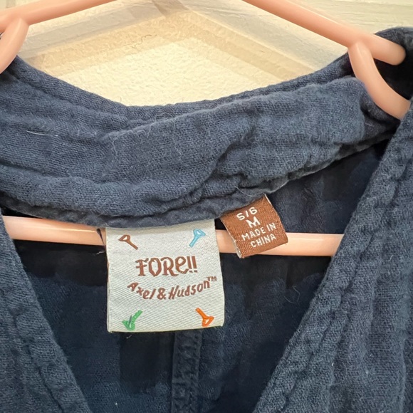 Fore!! Axel & Hudson four button blue vest Size M (5/6) - Picture 2 of 3